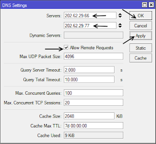 Konfigurasi DNS Mode GUI Konfigurasi DNS Mode GUI