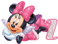 Alfabeto de Minnie Mouse con alitas Z.