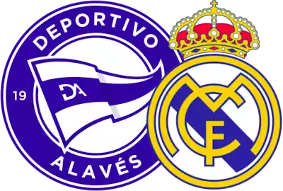 Pronóstico del Alavés vs Real Madrid La Liga 23-1-21 escudos alavés y real madrid