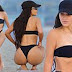 EXCLUSIVE: Kim Kardashian puts on a VERY bootylicious display in sexy thong bikini as she frolics on the beaches of Malibu