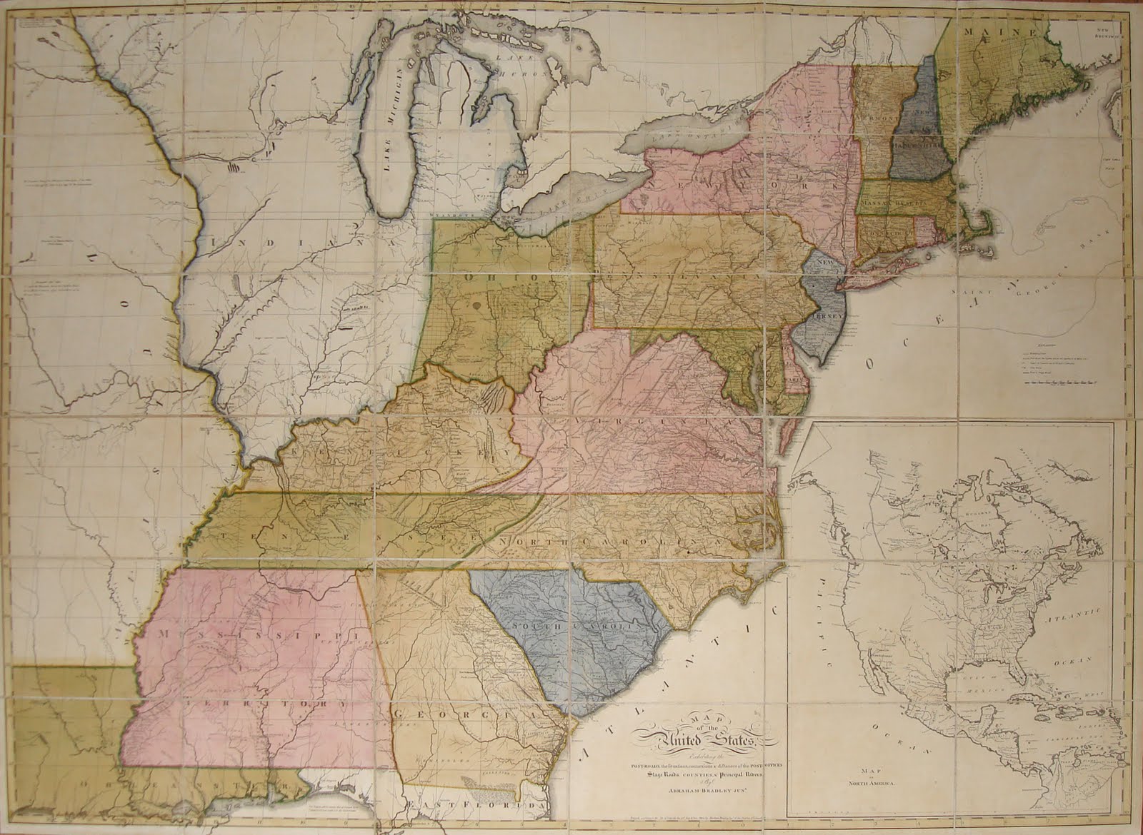 Rare Map of the Day quot Map of the - Bradley US Map