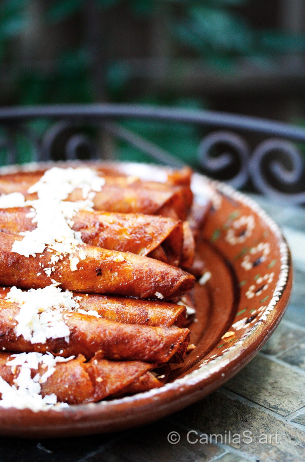 More than Salt & Pepper Red Enchiladas Morelia Style