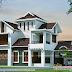 Sloping roof style modern house 2160 square feet
