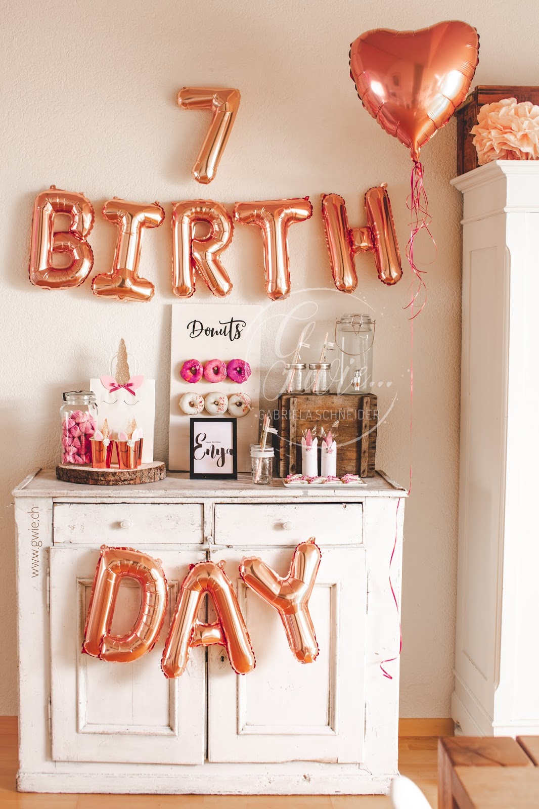 G Wie 7 Geburtstag Von Enya Einhornparty