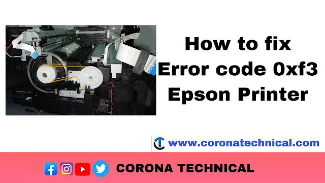 how to fix the error code 0xf3 in Epson printer