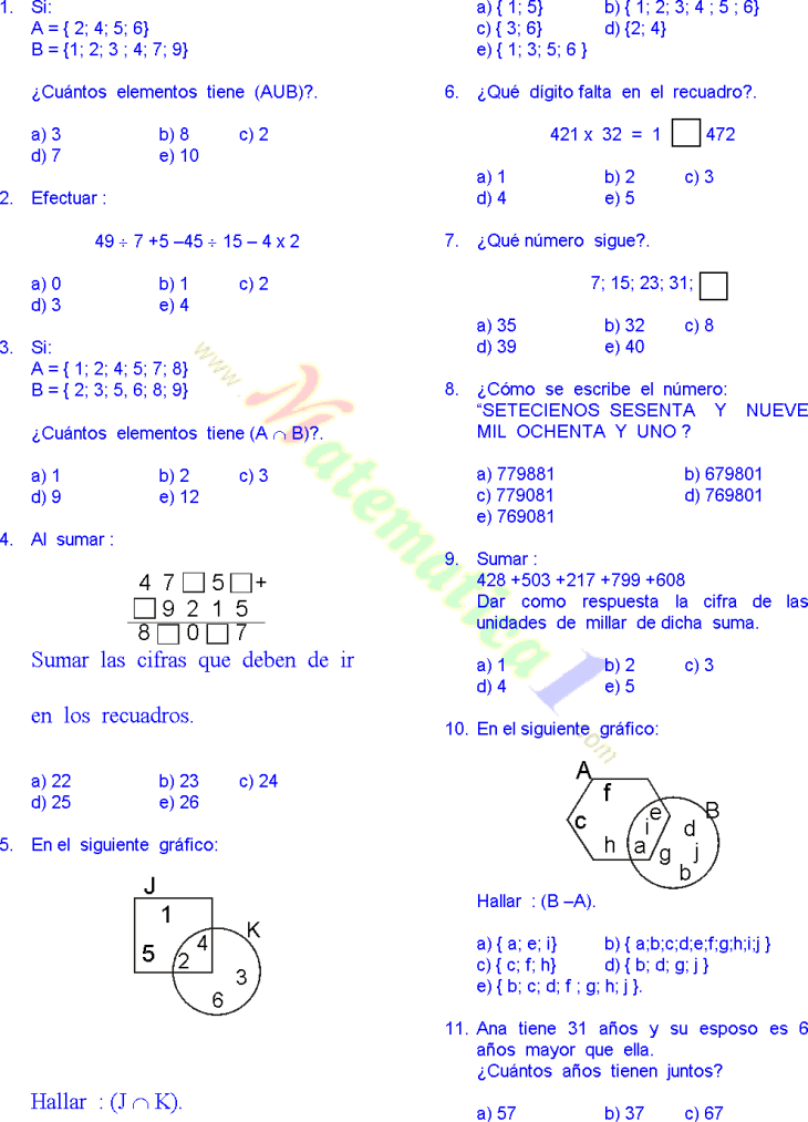 Problemas De Matematicas Para Secundaria Con Respuestas - Descargar Manual