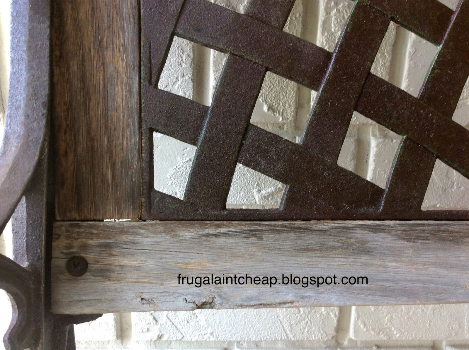 Frugal Ain T Cheap Park Bench Restoration
