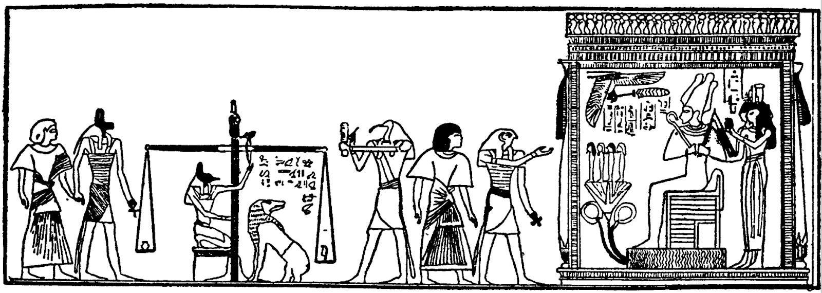 Самый древний суд. Суд Осириса Папирус. Суд Осириса в древнем Египте. Суд Осириса раскраска. Сцена суда Осириса.