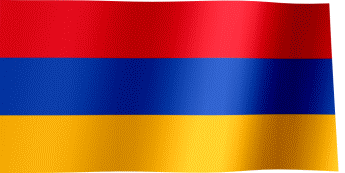 The waving flag of Armenia (Animated GIF)
