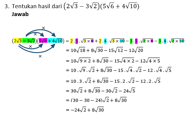 Perkalian Dan Pembagian Bentuk Akar Sejuk Embun Pagi