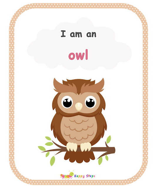 Guessing Game for Kids -  Who am I - I am an owl