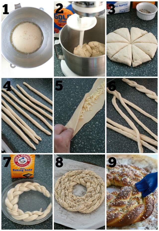 Cheese Stuffed Braided Pretzel Ring The Two Bite Club