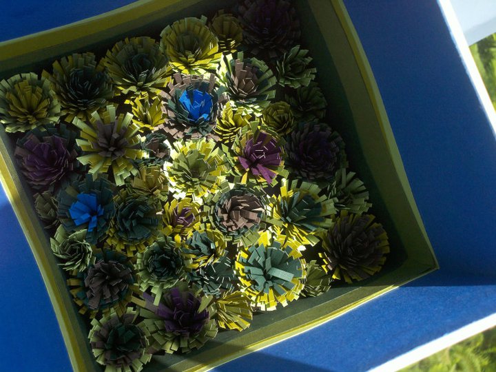 Paper Botanicals First Anniversary Present "FlowerinaBox"