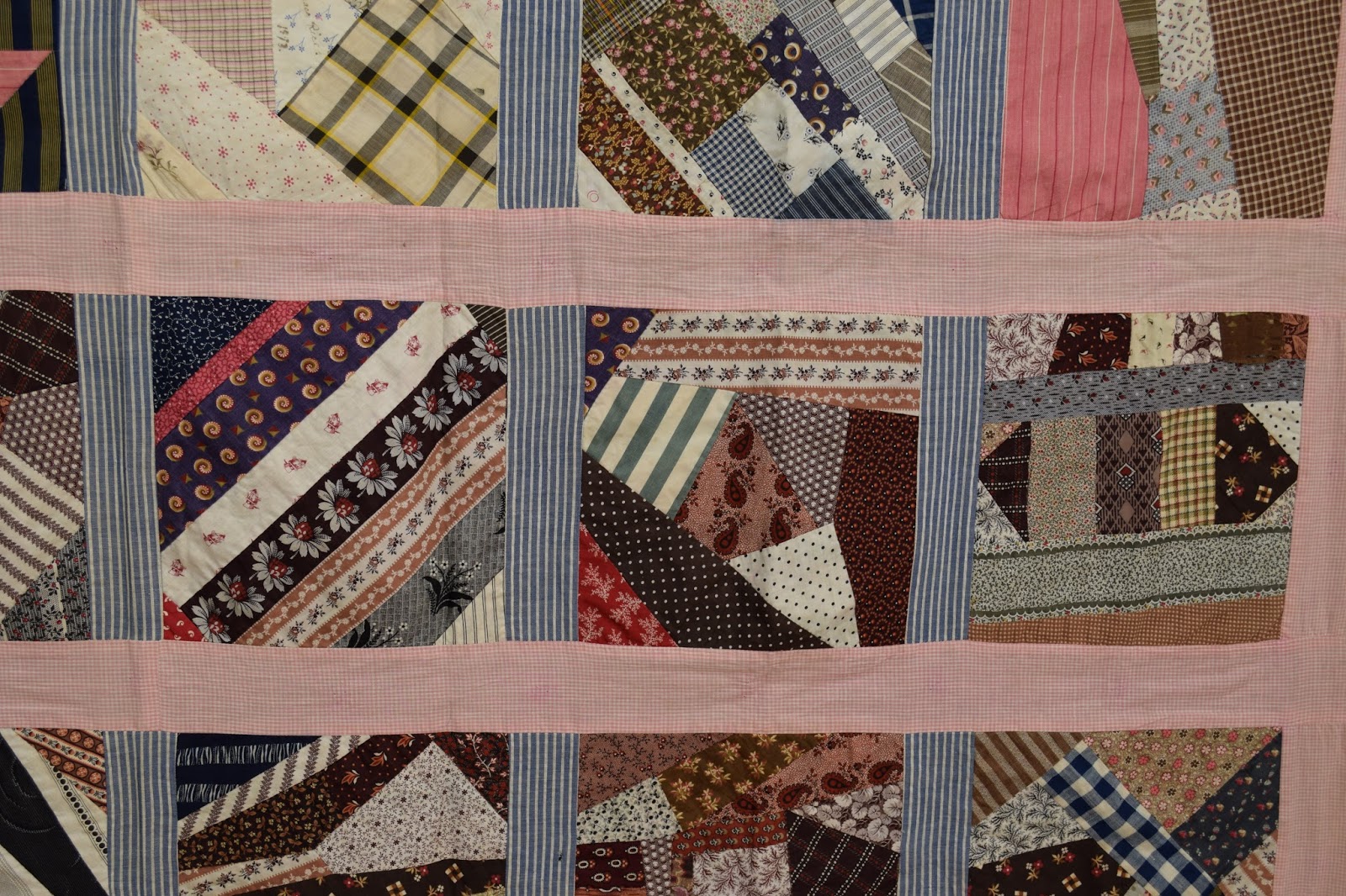 QuiltsVintage and Antique Contained Crazy Quilt