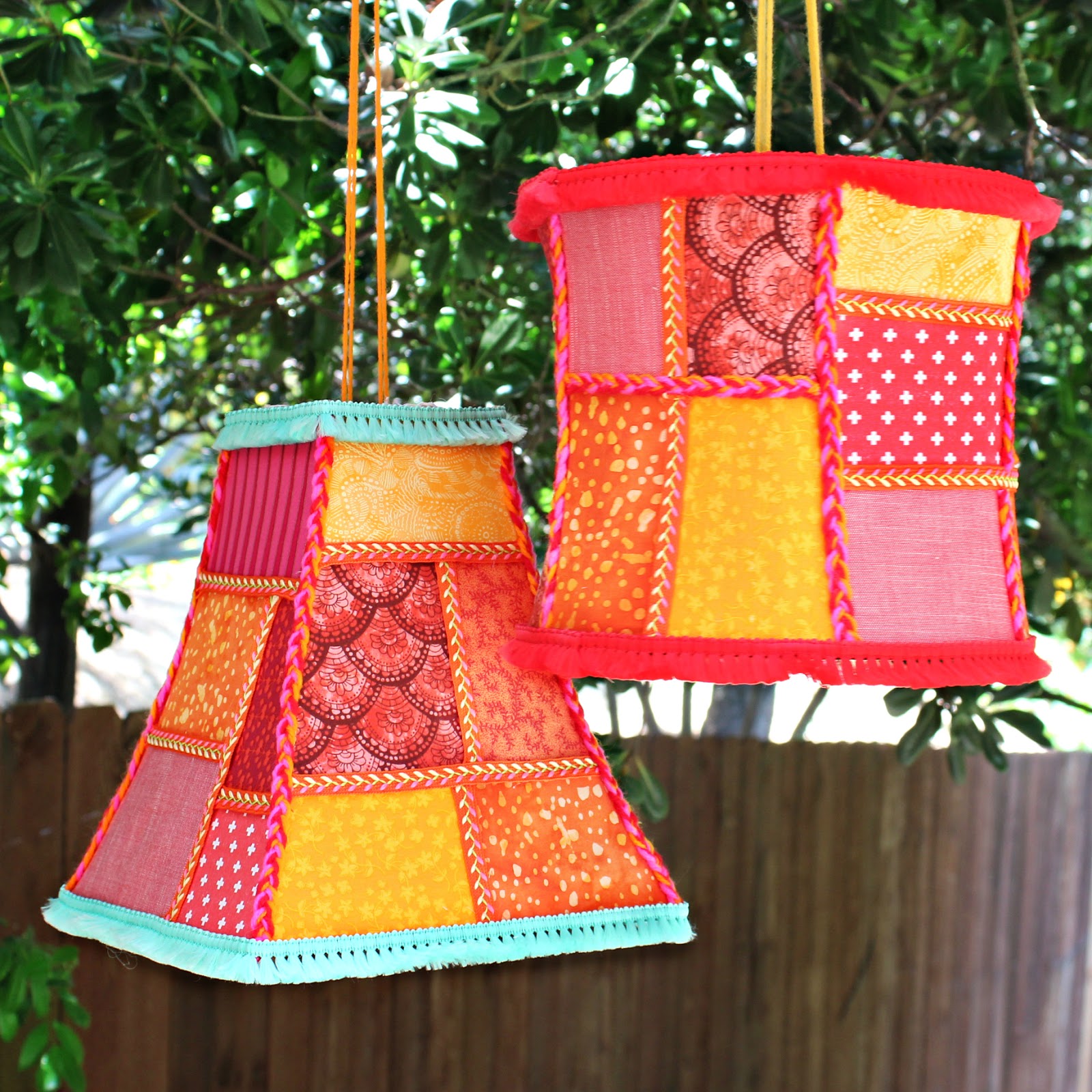 Mark Montano Patchwork Boho Lampshades