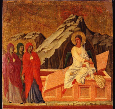 Siena, Museo dell'Opera del Duomo: Le Marie al sepolcro di Duccio Buoninsegna