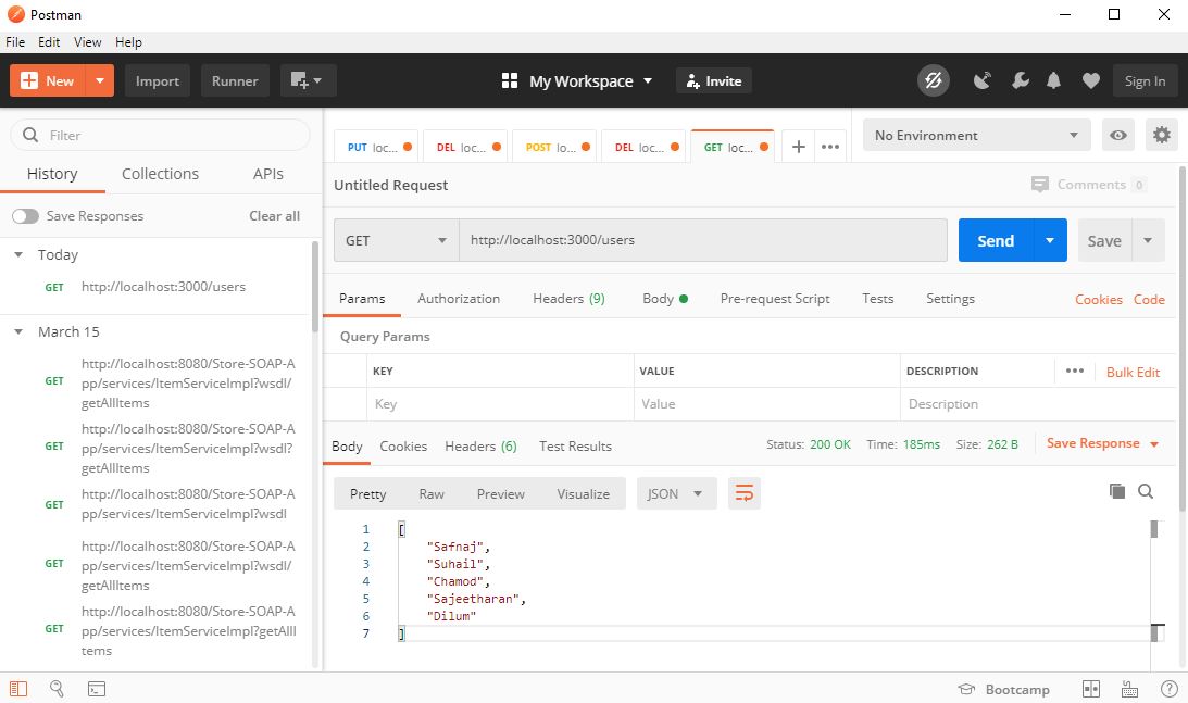Building a simple Web API using Node.js - Ahamed Safnaj