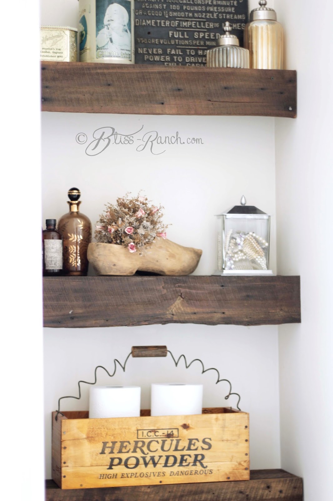 Bliss Ranch 100 Year Old Barn Wood Shelves