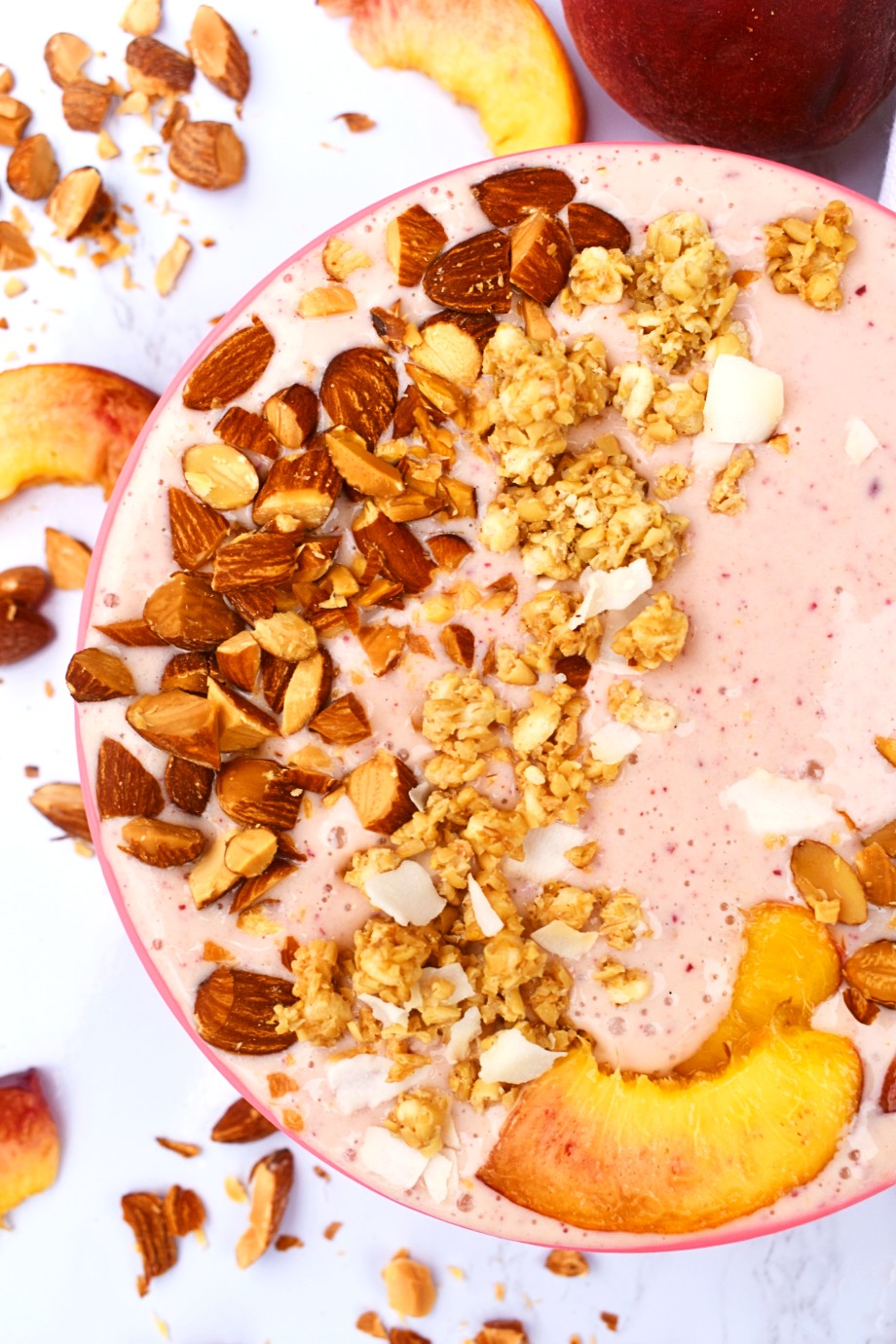 Peaches and Cream Smoothie Bowls