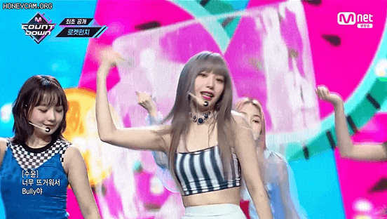 지난주 컴백한 로켓펀치 JUICY 엠카 움짤 .gif | 인스티즈
