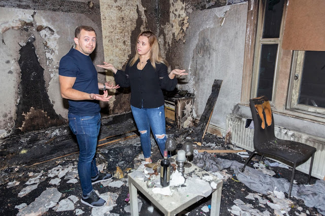 L'appartamento dell'albanese viene bruciato dalle candele della proposta di matrimonio in Inghilterra