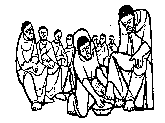 clipart of jesus washing the disciples feet - photo #44