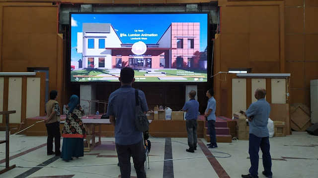 Pemasangan Videotron P3 Indoor di Kantor Gubernur Maluku