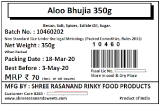 Food Packing Label Designs with Free Barcode Printing Software