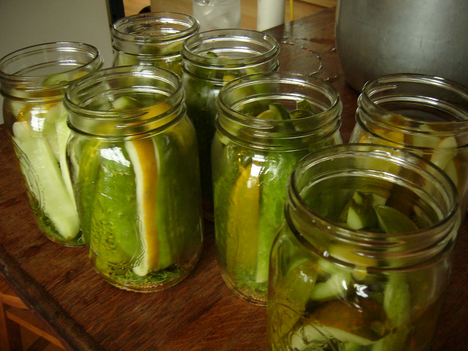 Longhaul Farm Preserving Pickling cucumbers, beans and zucchini