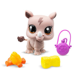 Littlest Pet Shop Series 1 3-Pack Scenery Rhino (#G7 - #55) Pet