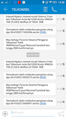 Bukti Pengisian Pulsa Gratis dari Aplikasi Cepat Swipe