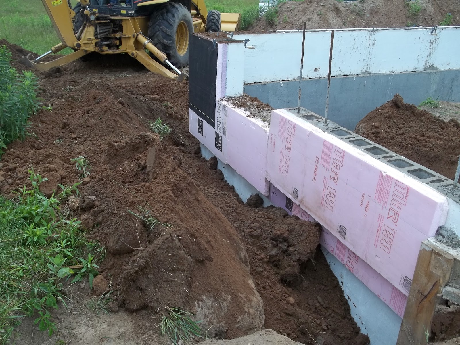 A Less Stress Life Backfilling the frost footings