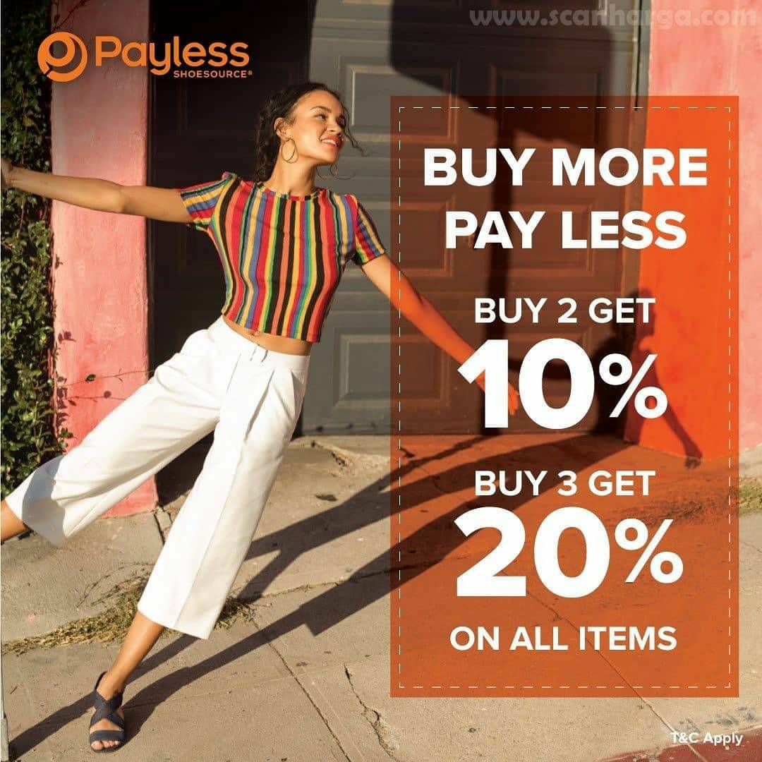 New Promo Payless Discount Up to 70 + 20 Off* 26 Agustus 15