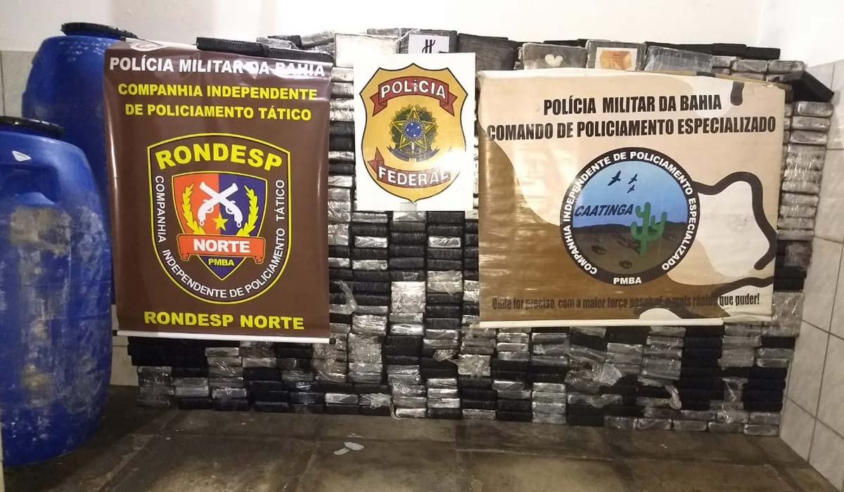 Polícia apreende 1,5 tonelada de cocaína em Juazeiro; a maior da história da Bahia