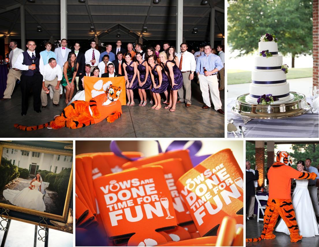 Clemson Girl Wedding Wednesday A true Clemson love story