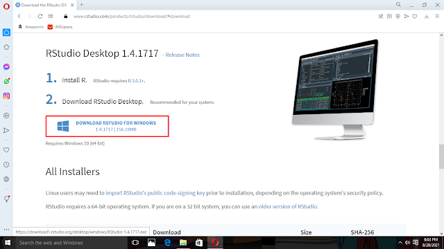 How to download R and install Rstudio on Windows 10