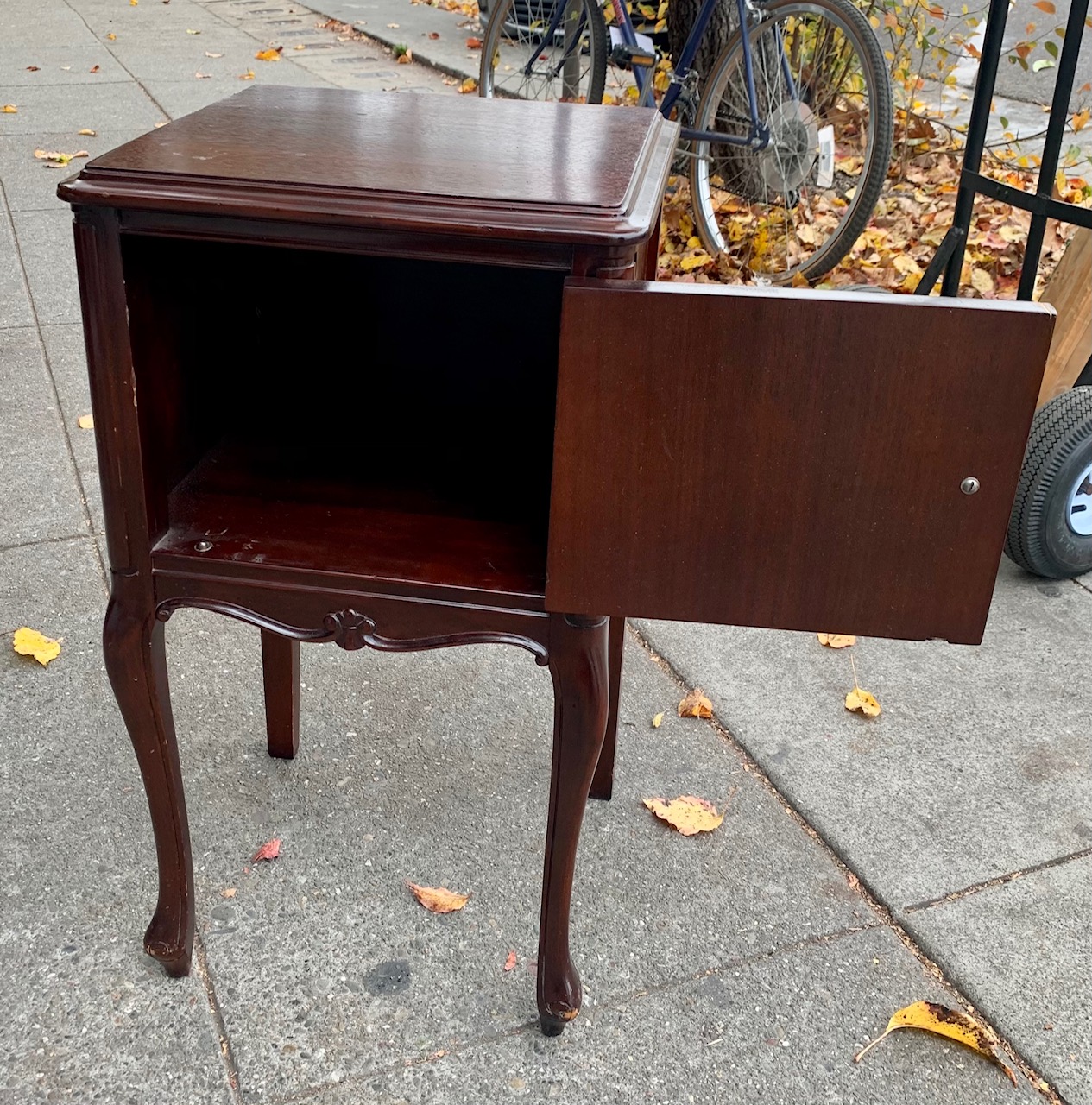 UHURU FURNITURE & COLLECTIBLES SOLD 102344 Vintage Phone Stand With 14” x 15” x 27