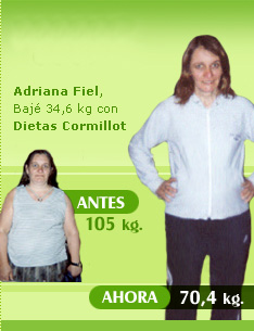 bajar 34 kilos 105 kilos 74 kilos dieta cormillot resultados