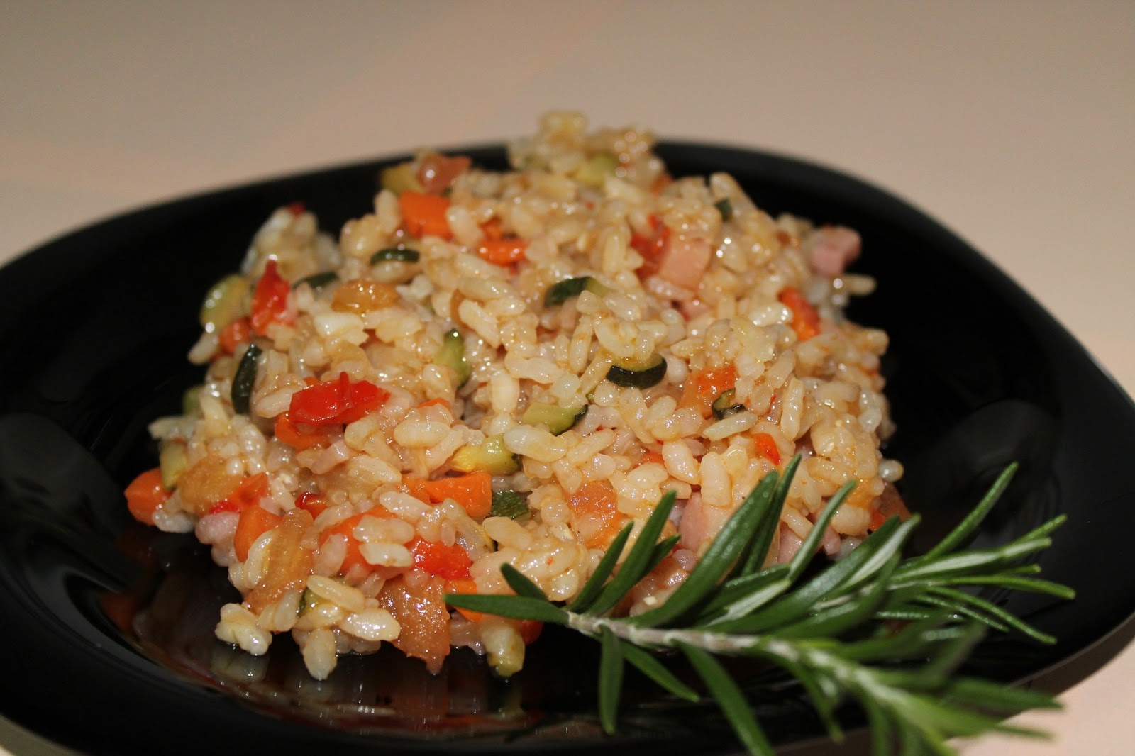 Mis Recetas: Arroz de verduras con soja y vinagre balsámico.