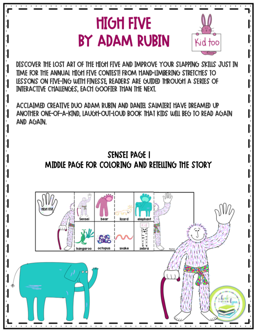 HIGH FIVE BOOK CRAFT Book Units by Lynn