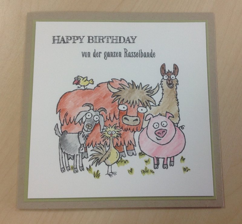 Bastellienchen´s Stempelwelt: Eine Karte zum Geburtstag für einen Kollegen
