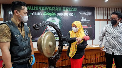 Wakil Ketua  TP-PKK Lina Ruzhan Hadiri Gathering Mubes Club Ninja Bandung 