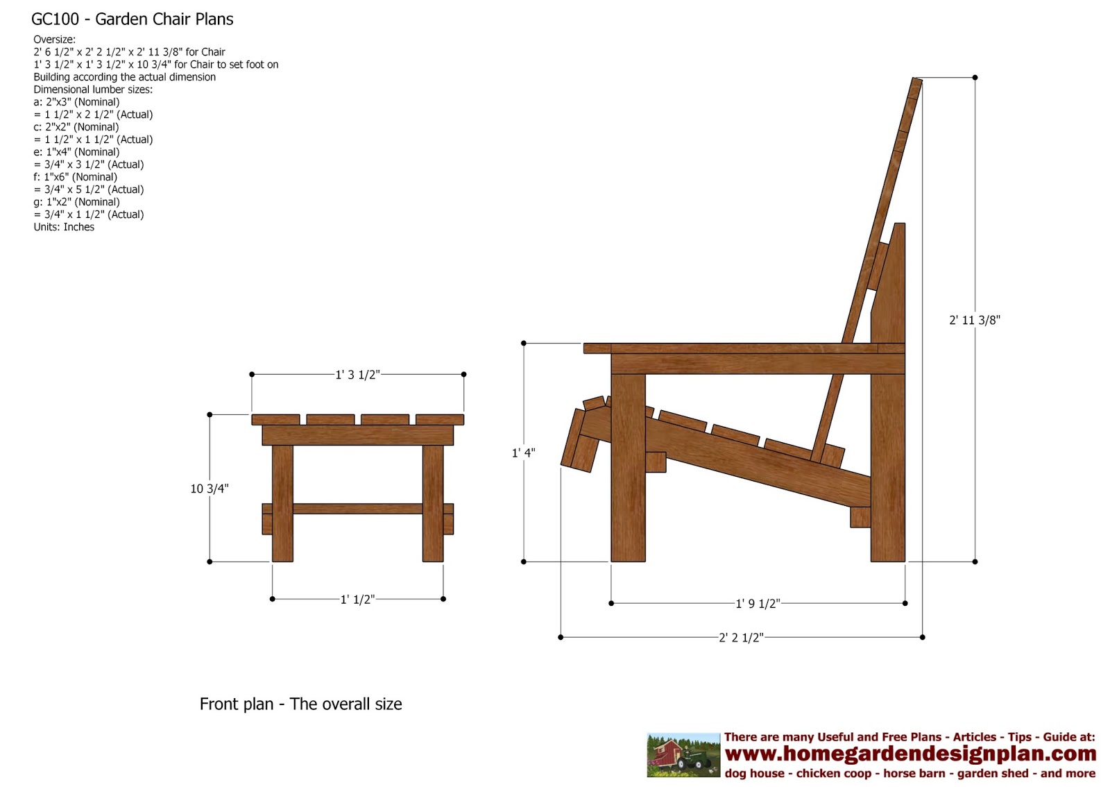 ... - Garden Chair Plans - Out Door Furniture Plans - Woodworking Plans