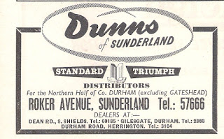 Dunns of Sunderland advert Motor8January1964