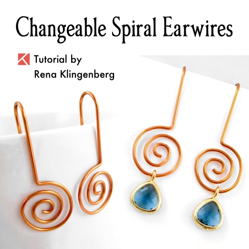 Front Facing Interchangeable Spiral Ear Wire Tutorial The Beading Gem's Journal