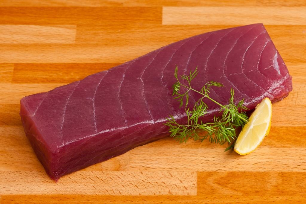Fresh Tuna Loin Selection over Canned Tuna Skipjack Tuna Loin, Tuna
