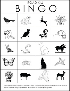A Bunch of Wights: Road Kill Bingo