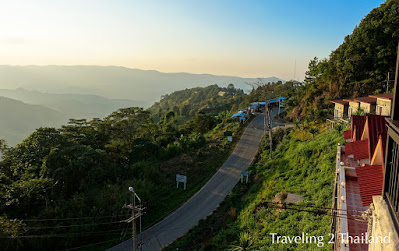 View from my room at Doi Pha Tang in North Thailand Motorbike Riding in North Thailand