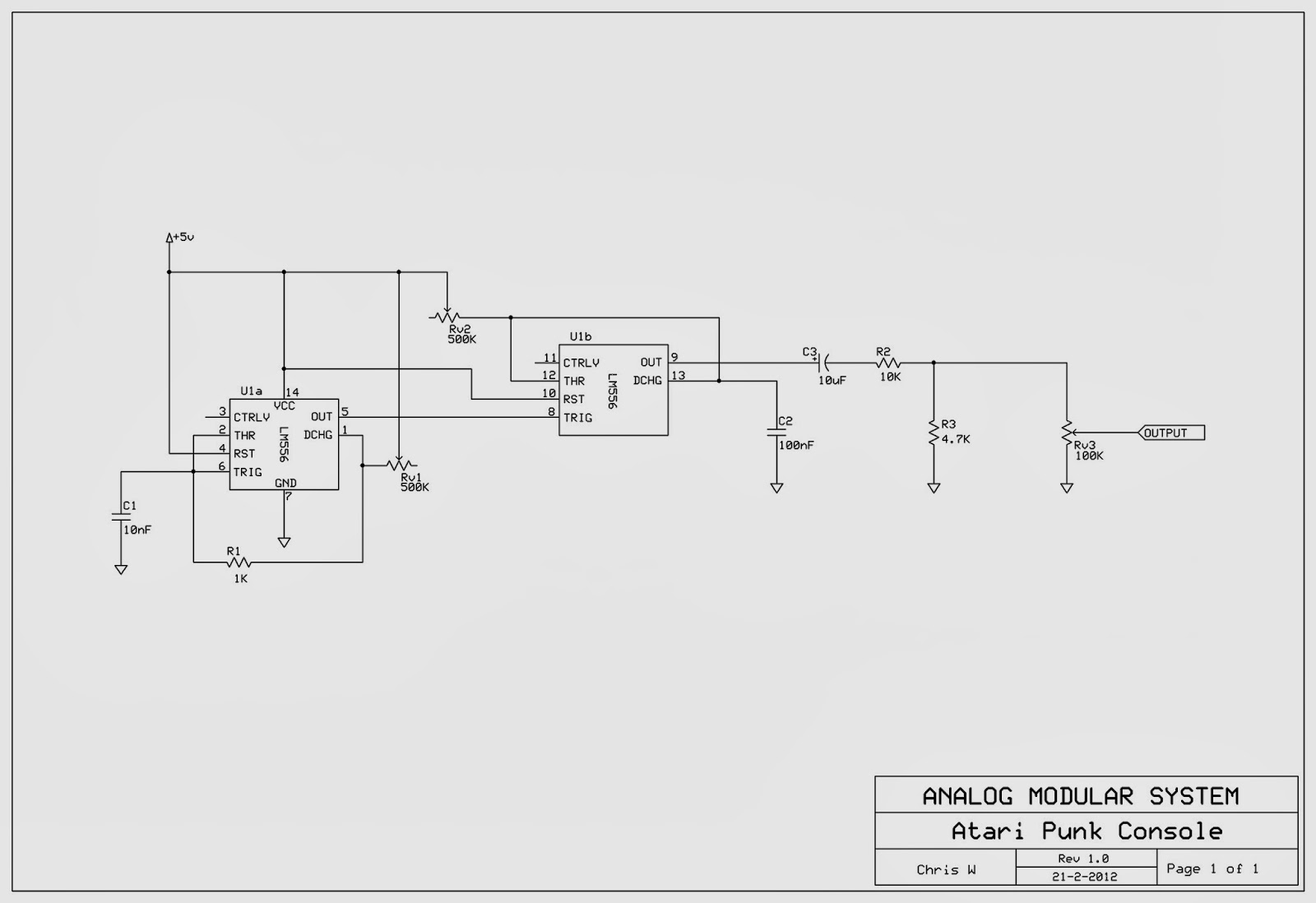 Analog Modular System: Atari Punk Console