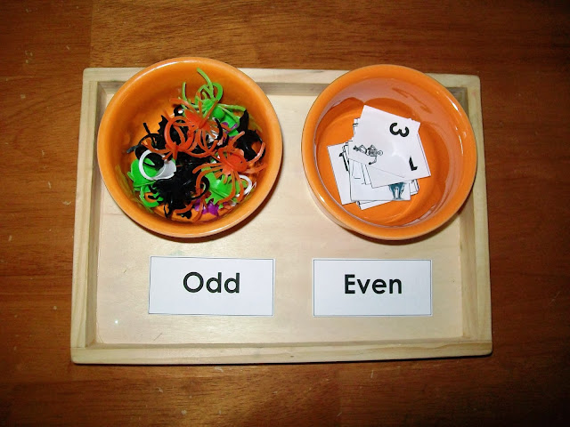 Odd and Even Halloween Number Sort